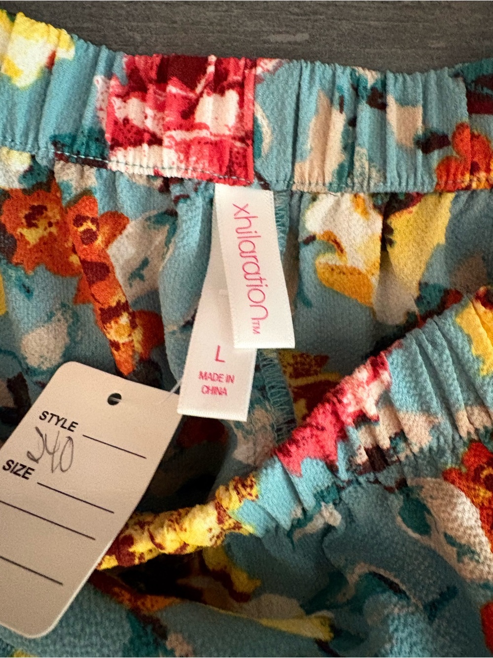 🌺🌺Xhilaration Teal Floral Off-Shoulder Dress with Bell Sleeves🌺🌺 - Picture 2 of 4